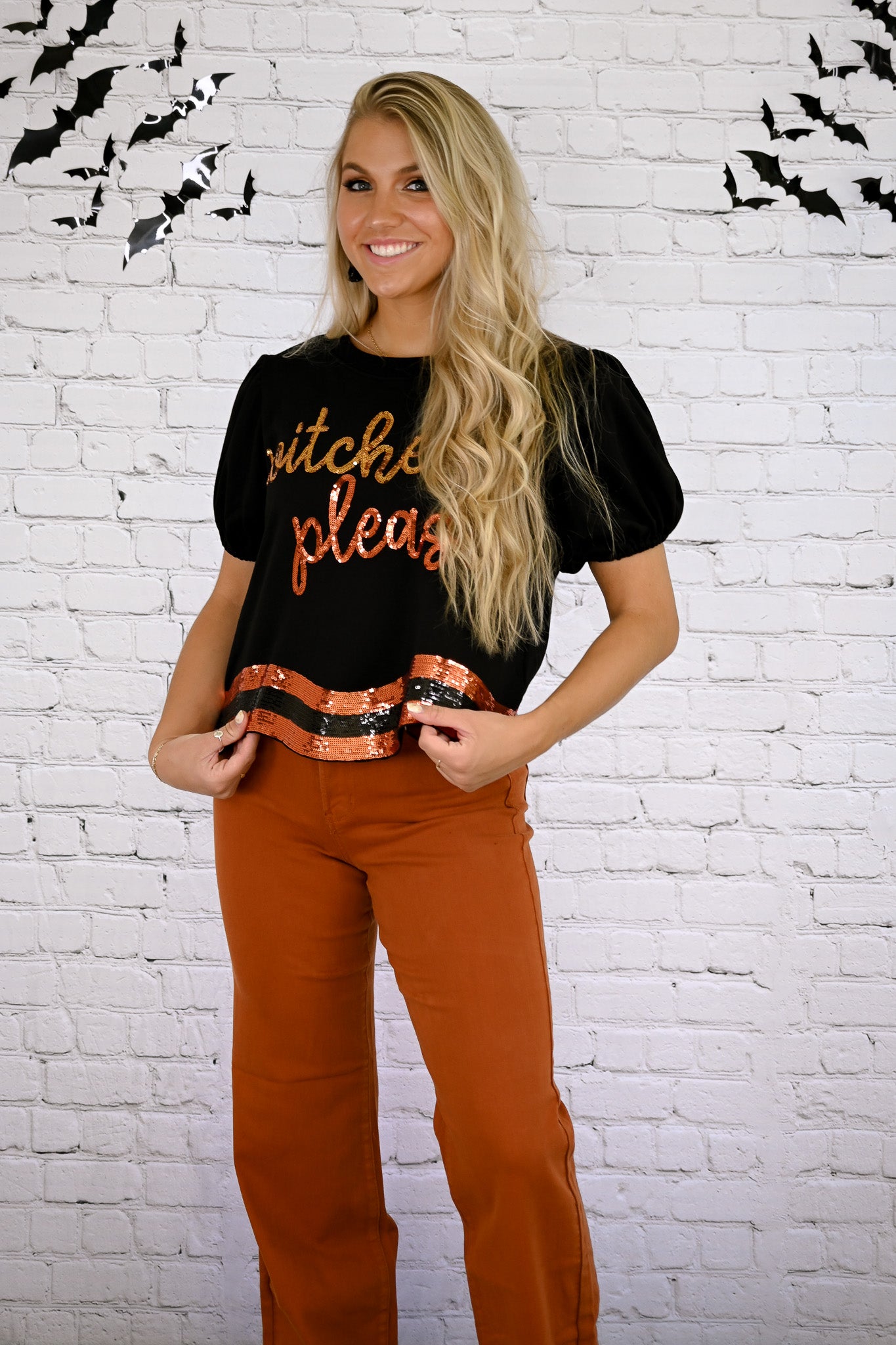 Witches Please Sequins Top -