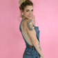 Denim Overall Skirt -
