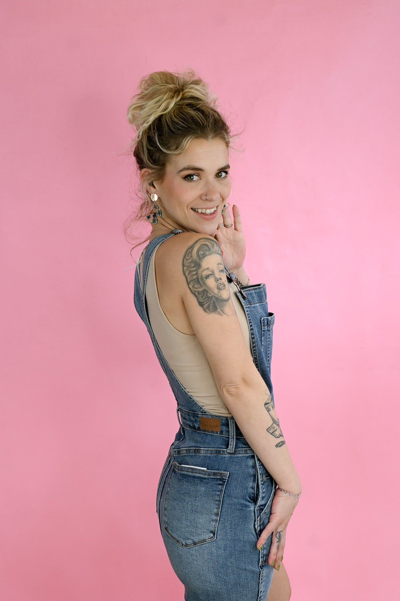 Denim Overall Skirt -