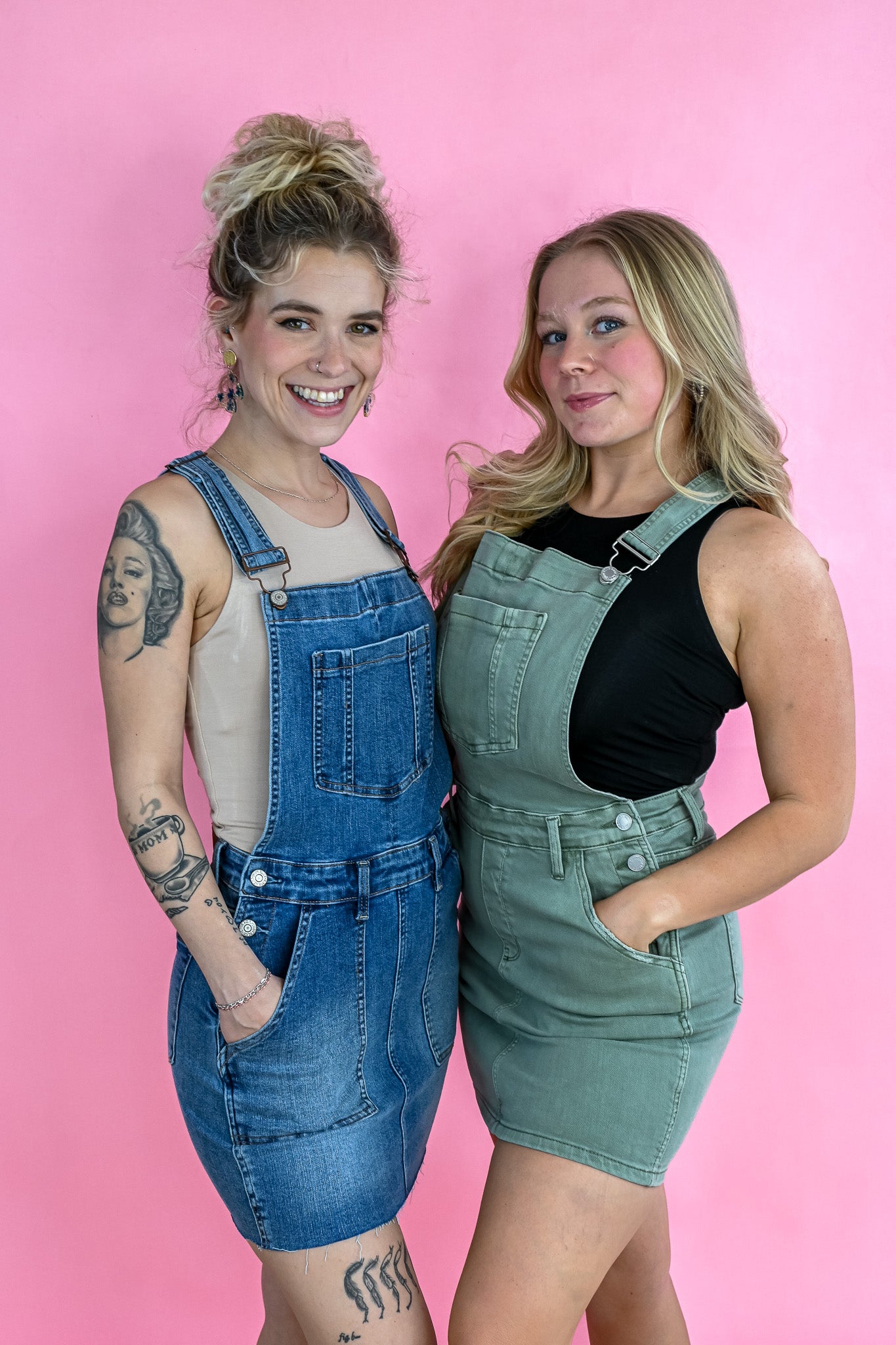 Denim Overall Skirt -