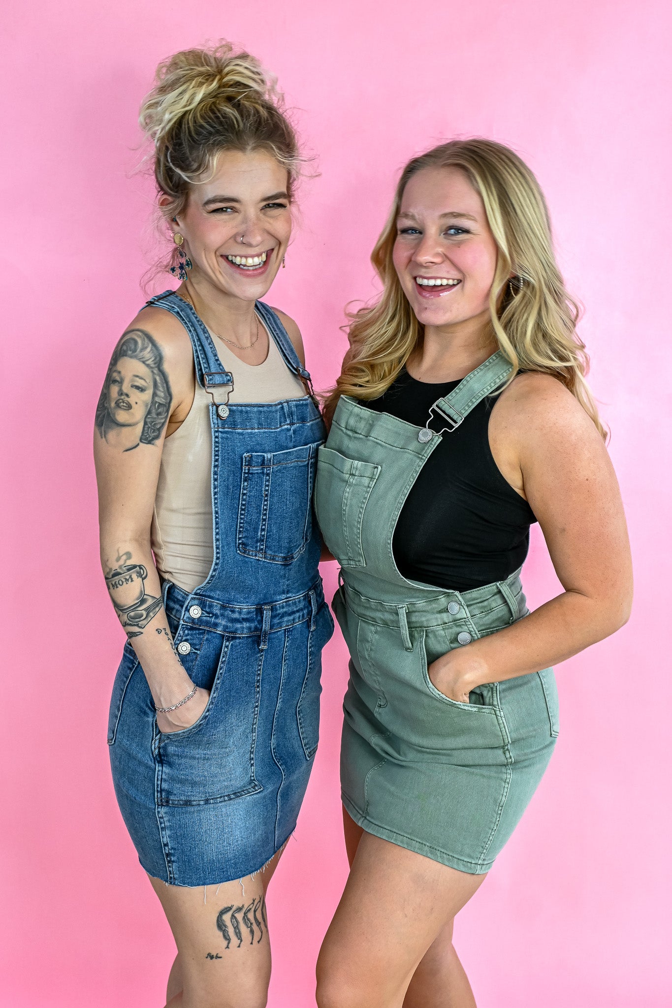 Denim Overall Skirt -