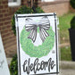 Black and White Bow Wreath Glam