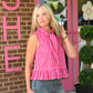 Mindie Striped Tie Blouse