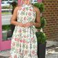 Grace High Neck Floral Maxi