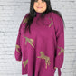 Returning Fan Fav Plum Cheetah Sweater -