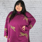 Returning Fan Fav Plum Cheetah Sweater -