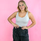 Mineral Washed Cargo Pants - Ash -