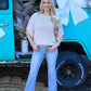 Catie Crochet Top - Oatmeal -