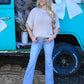 Catie Crochet Top - Oatmeal -