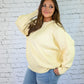 Yes Please Comfy Sweater - Cream -