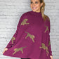 Returning Fan Fav Plum Cheetah Sweater -