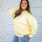 Yes Please Comfy Sweater - Cream -