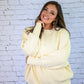 Yes Please Comfy Sweater - Cream -