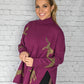 Returning Fan Fav Plum Cheetah Sweater -