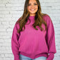Yes Please Comfy Sweater - Plum -