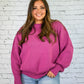 Yes Please Comfy Sweater - Plum -