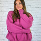 Yes Please Comfy Sweater - Plum -