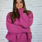 Yes Please Comfy Sweater - Plum -