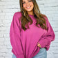 Yes Please Comfy Sweater - Plum -