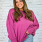 Yes Please Comfy Sweater - Plum -