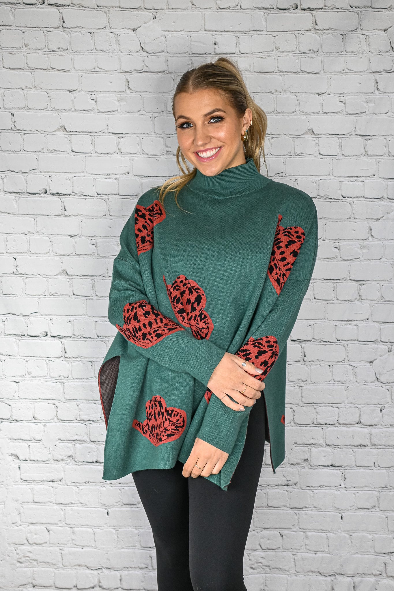 Giddy Up Sweater - Forest -