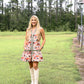 Blooming Fall Sleeveless Dress