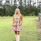 Blooming Fall Sleeveless Dress