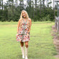 Blooming Fall Sleeveless Dress