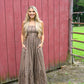 Brownie Tartan Cotton Maxi Dress
