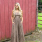 Brownie Tartan Cotton Maxi Dress