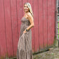 Brownie Tartan Cotton Maxi Dress
