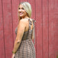 Brownie Tartan Cotton Maxi Dress