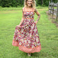 Painted Florals Maxi Dress