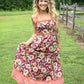 Painted Florals Maxi Dress