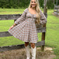 Lattes Tartan Mini Dress