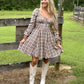 Lattes Tartan Mini Dress