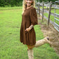 Espresso Fit And Flare Mini Dress