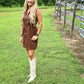 Espresso Bean Half Zip Dress