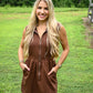 Espresso Bean Half Zip Dress
