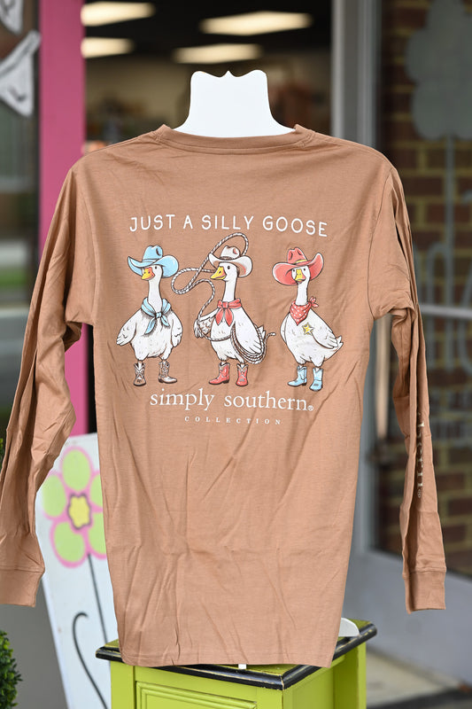 Western Silly Goose LS Tee