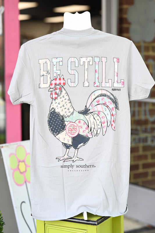 Be Still Chicken Mineral Wash Tee