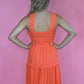 On The Horizon Midi Dress - Orange -