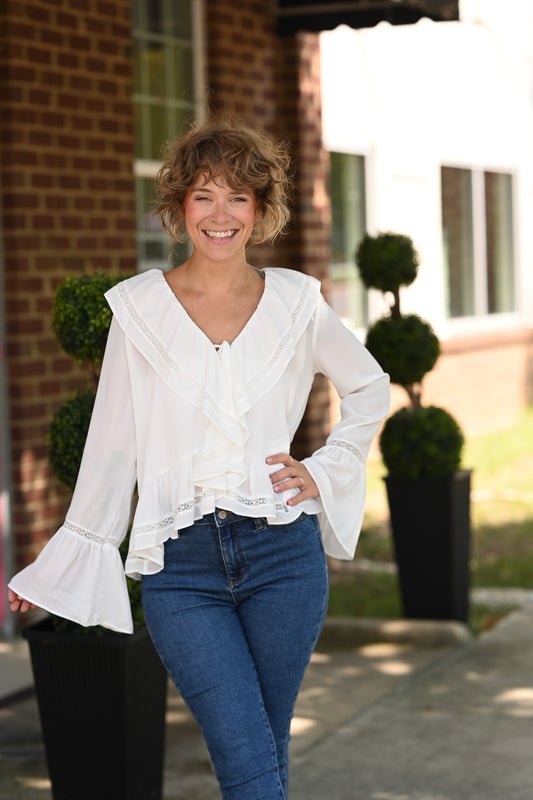 Evangeline White Blouse
