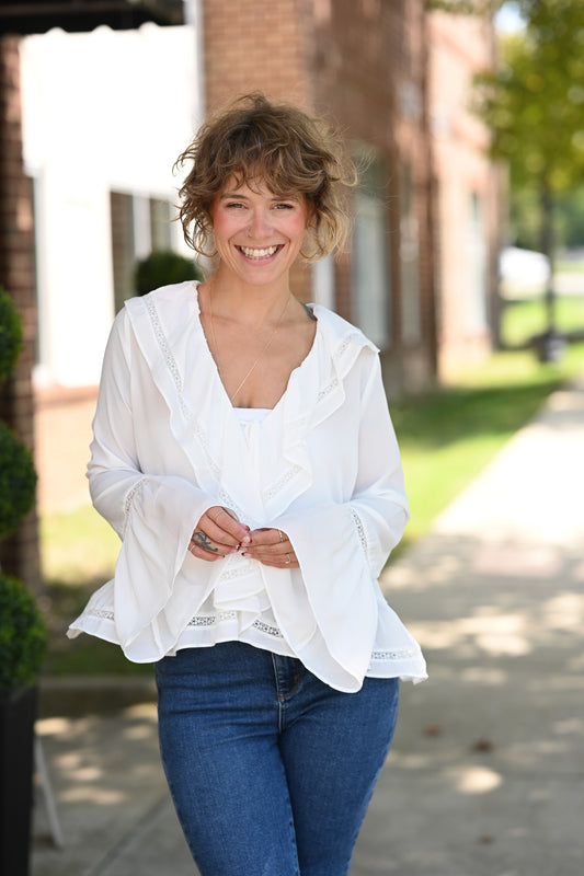 Evangeline White Blouse