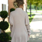 Mineral Wash Waffle Knit Button-Up Shacket: DARK TAUPE