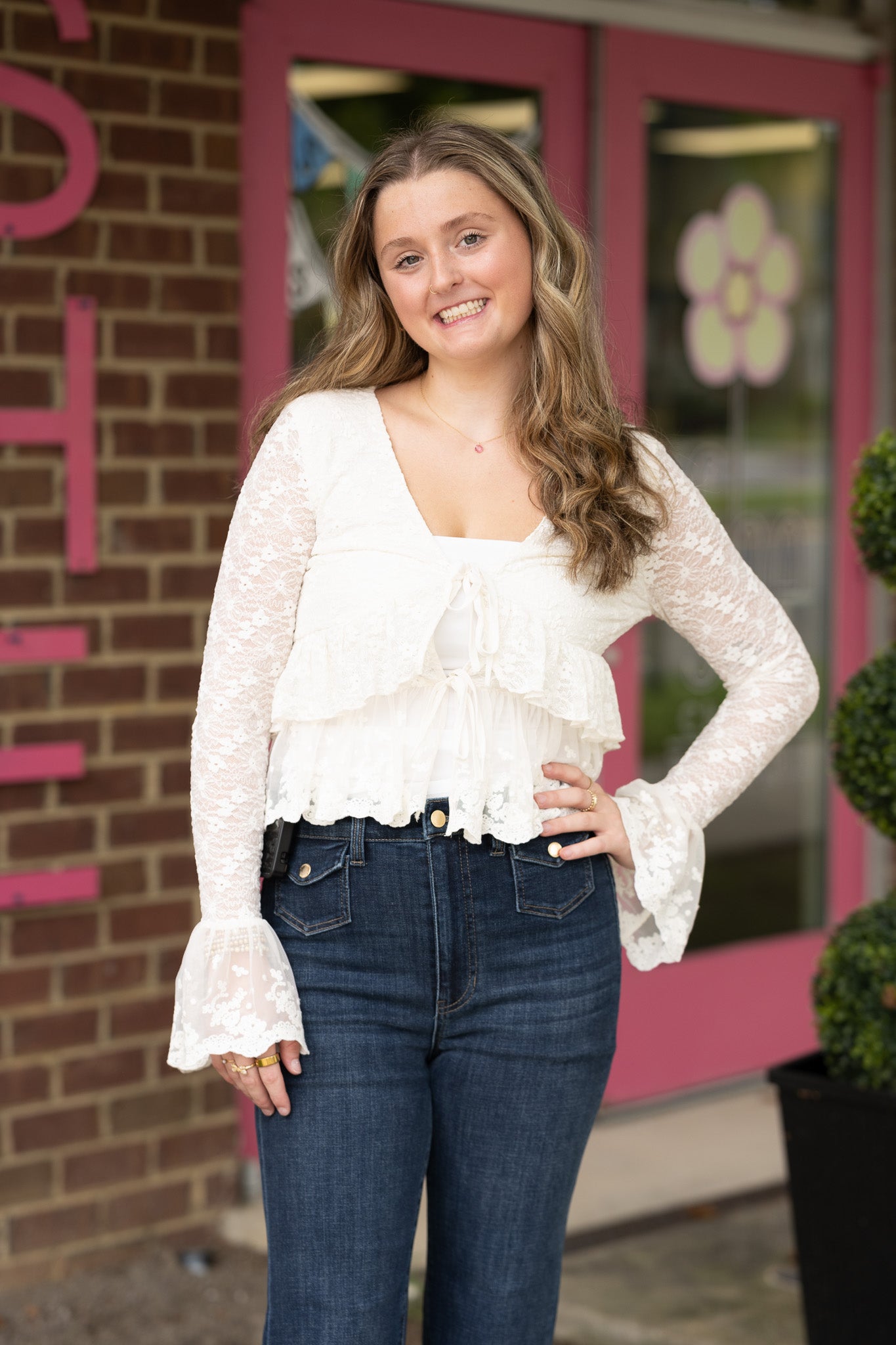 Ophelia White Lace Top