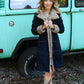 Long Fur Denim Jacket