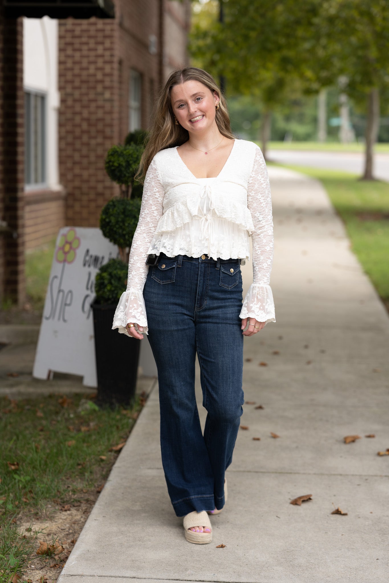 Ophelia White Lace Top