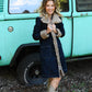 Long Fur Denim Jacket