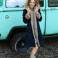 Long Fur Denim Jacket